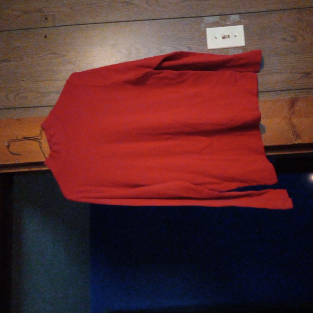 Kim Roger's size medium red long sleeve shirt